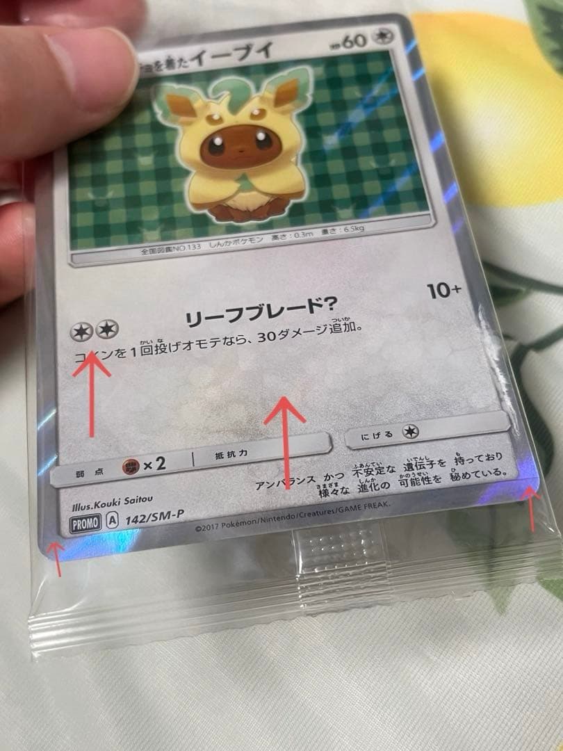 の*ん様 ポケモンカード　ポンチョを着たイーブイ　リーフィア