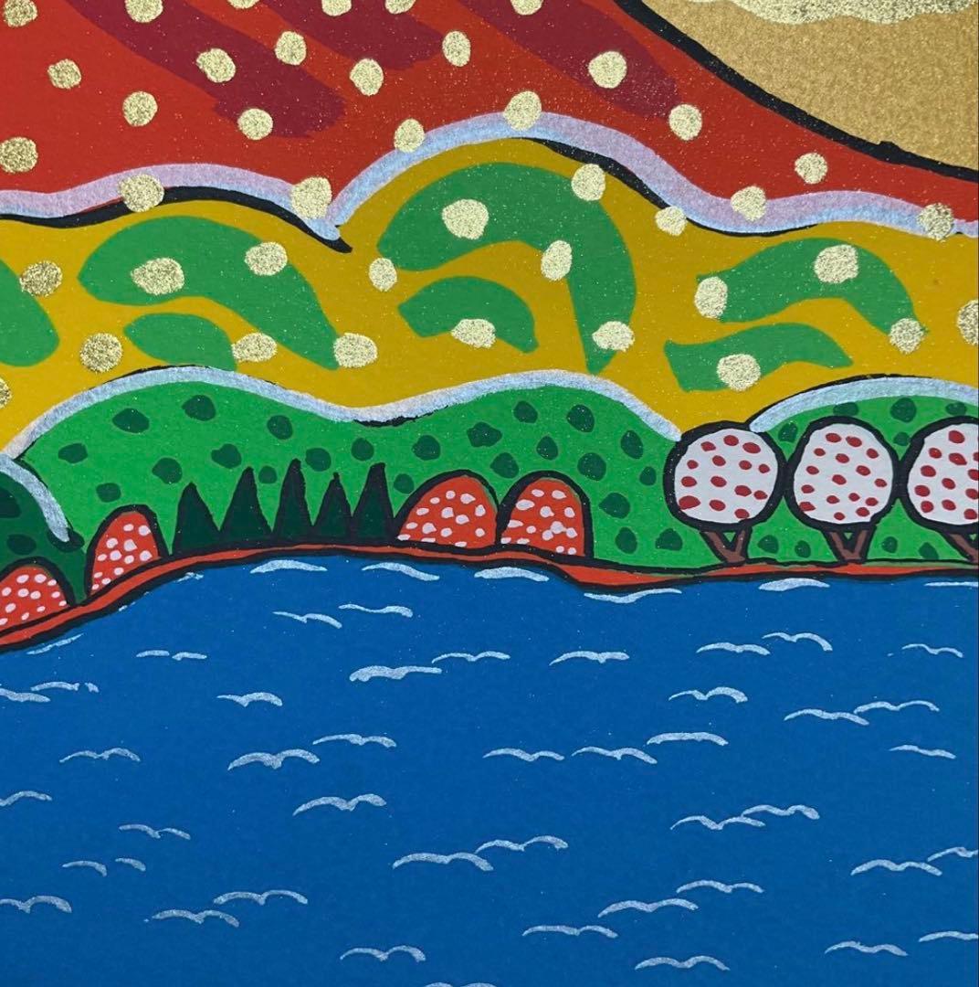 絵画・額縁・版画・志摩欣哉・春光朱不二・シルクスクリーン・美術品・インテリア