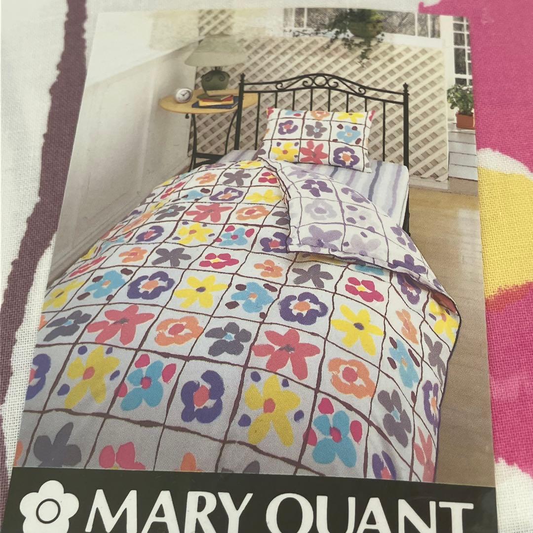 マリークワント キルトカバー 掛け布団カバー　フラットシーツ ピロケース 3点