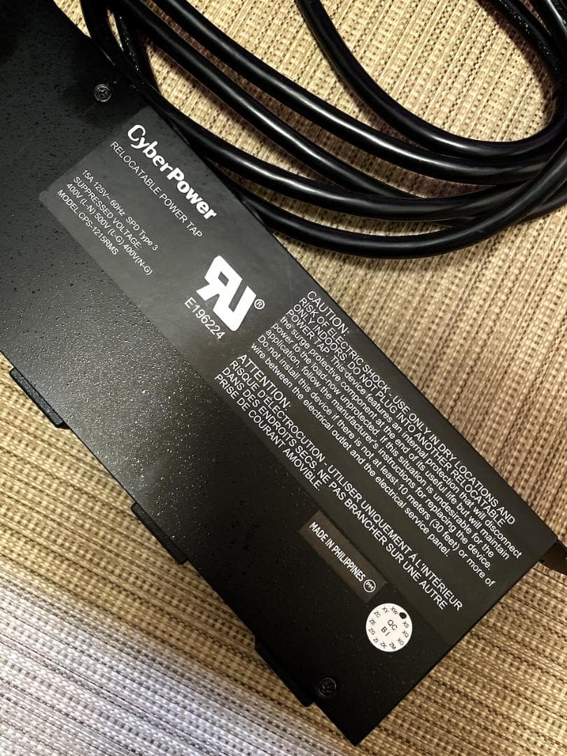 平行輸入 CyberPower PDU CPS-1215RMS 1U 電源タップ