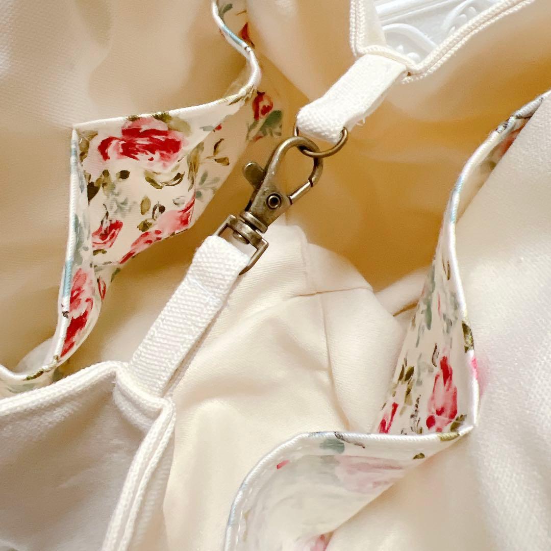 ぽ*む様 コヤンイサムチョン 猫ちゃん トートバッグ 帆布 お花柄