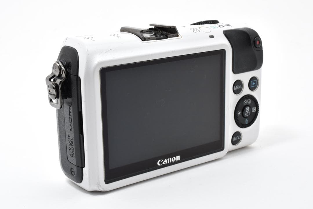 ＜1125＞【良品】Canon EOS M ホワイト ミラーレス一眼ボディ