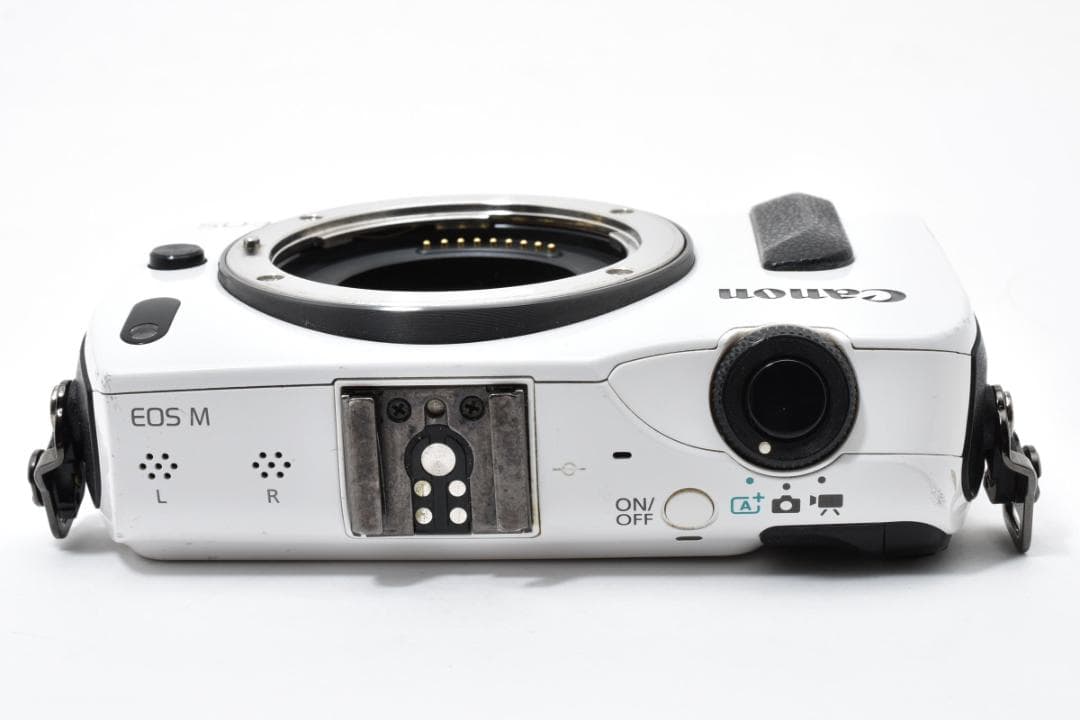 ＜1125＞【良品】Canon EOS M ホワイト ミラーレス一眼ボディ