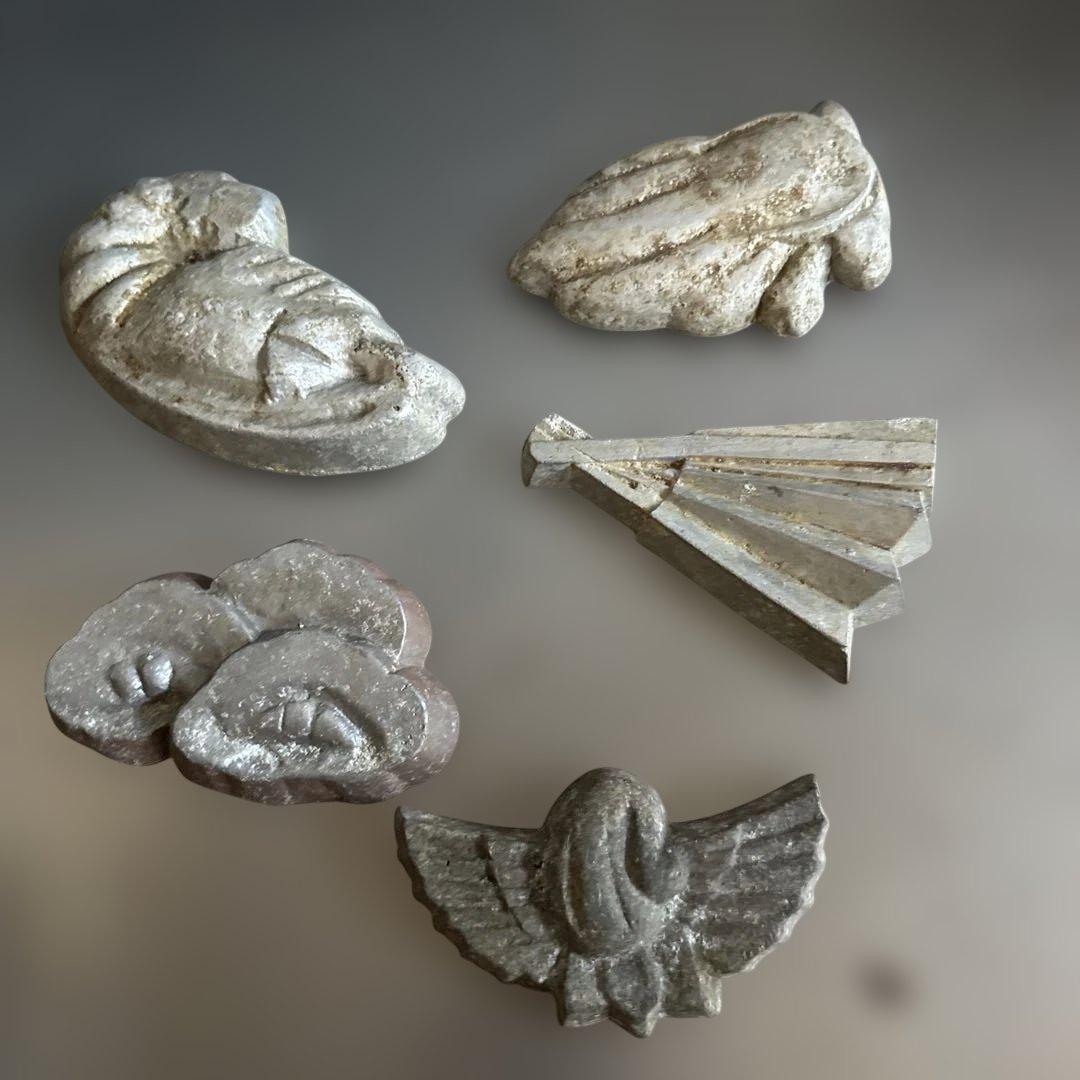 金物菓子型　ヴィンテージ和菓子型 5個セット