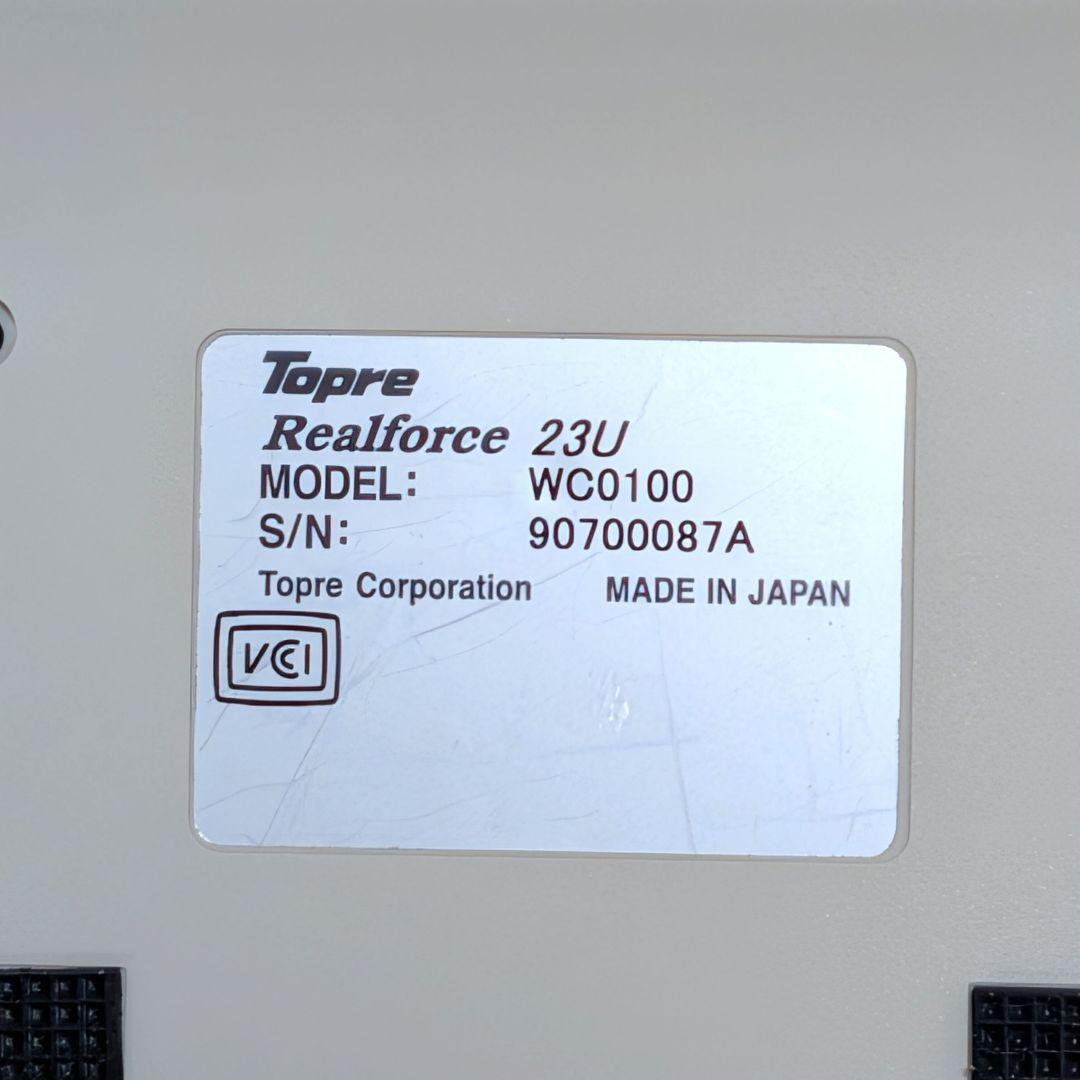 東プレ REALFORCE 23U WC0100 USBテンキー