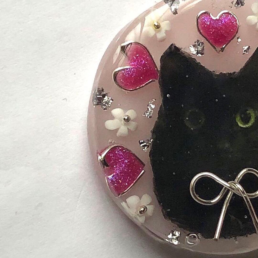 レジンヘアゴム　NO.350おすまし猫ちゃん