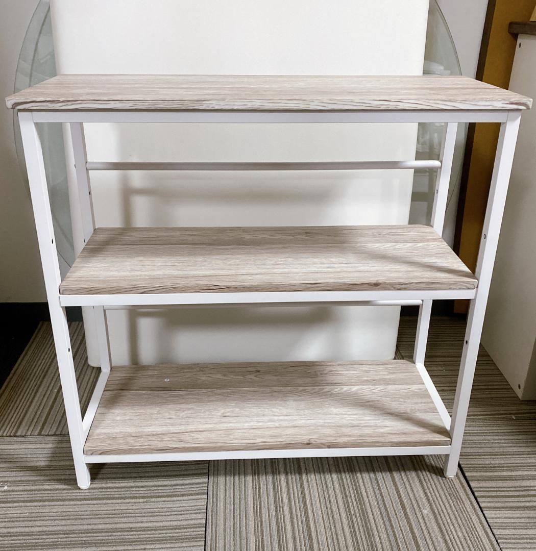 デスク チェア ３段ラック 3点セット コンセント付 レイアウト自由 美品