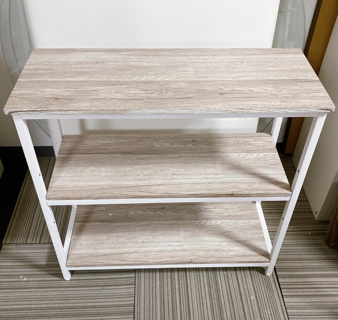 デスク チェア ３段ラック 3点セット コンセント付 レイアウト自由 美品