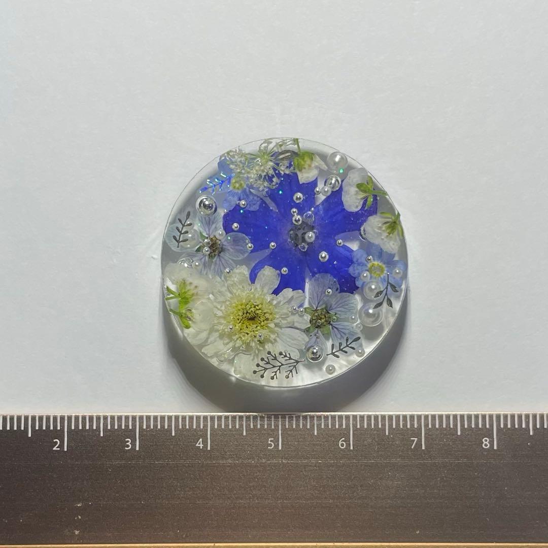 ya-16 ハンドメイド レジン ヘアゴム ブローチ ポニーフック キーホルダー