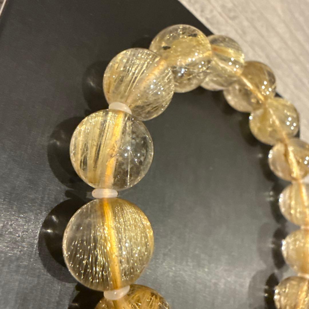 ルチルクォーツ 天然石ブレスレット