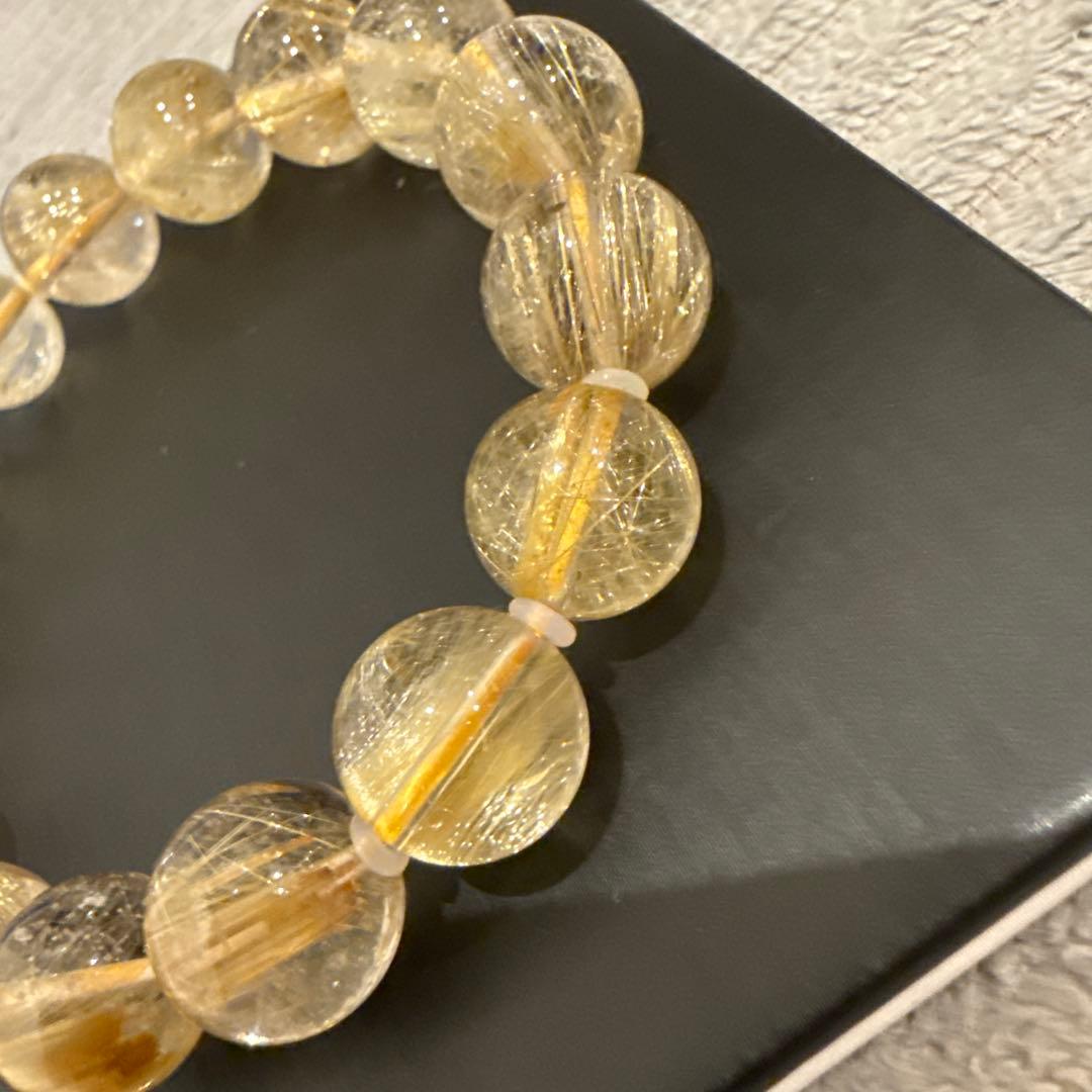 ルチルクォーツ 天然石ブレスレット