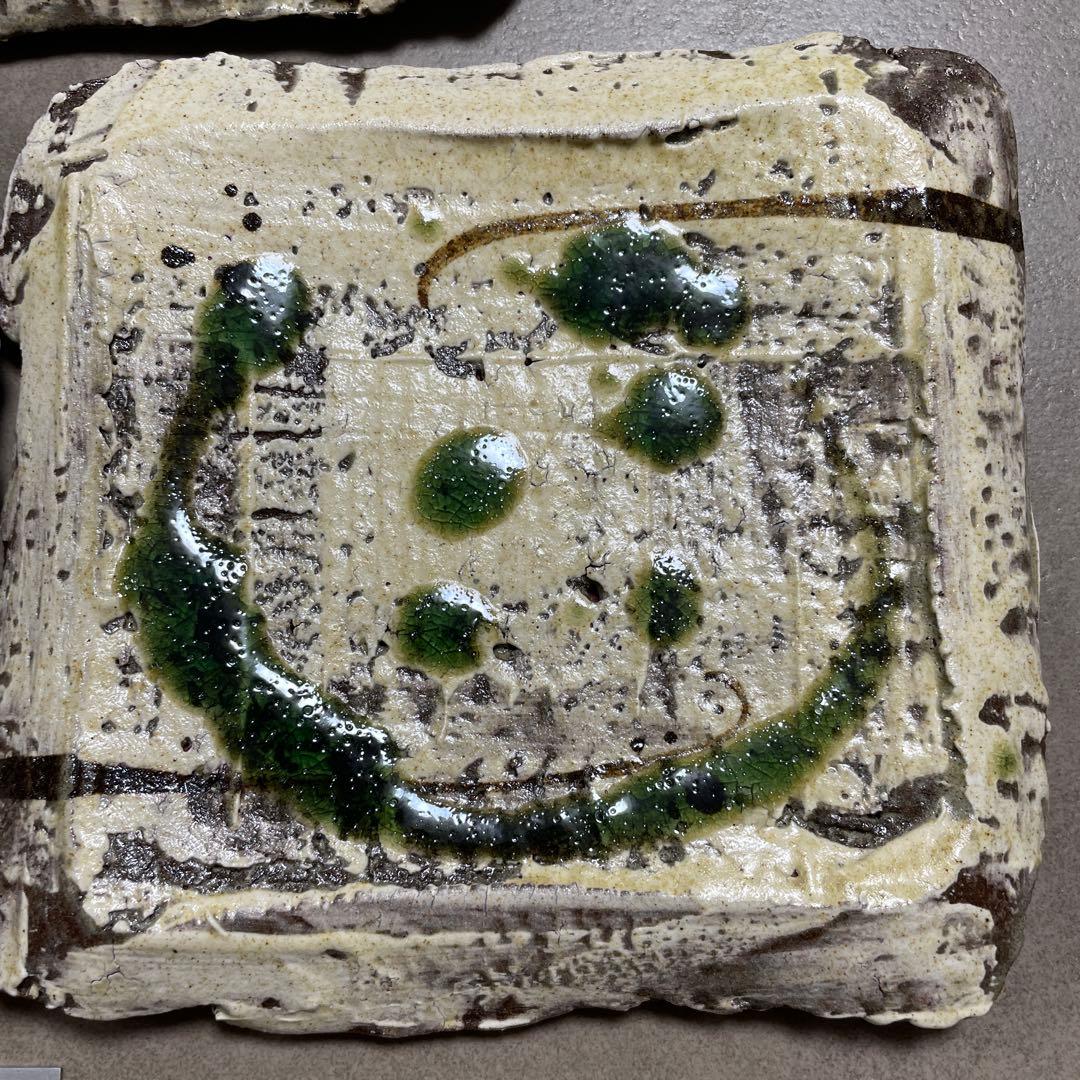 信楽焼　作家物　陶器 銘々皿 菓子皿　4枚セット