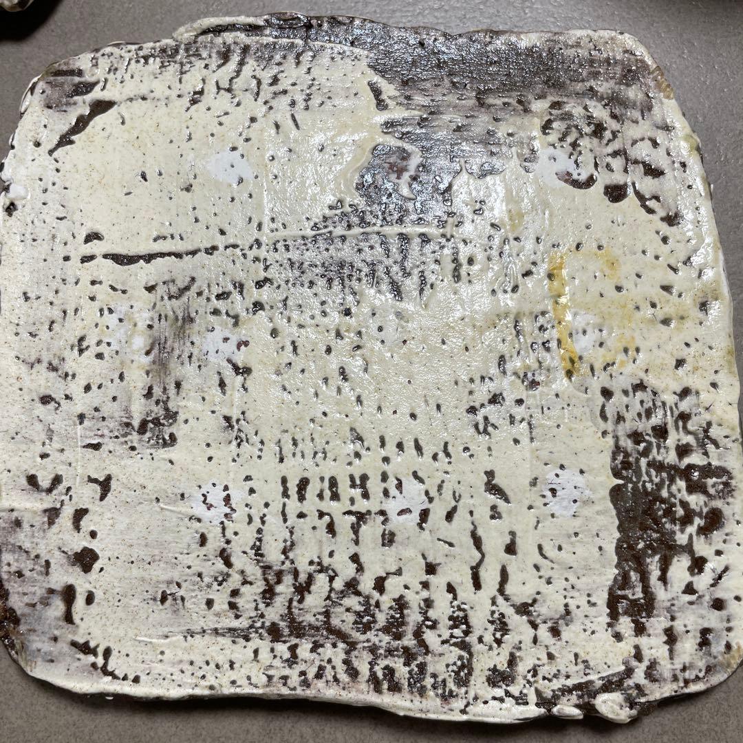 信楽焼　作家物　陶器 銘々皿 菓子皿　4枚セット