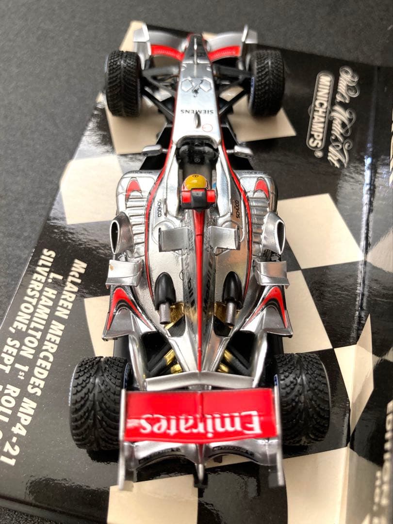 【貴重】1/43ミニチャンプス マクラーレンMP4-21 L.ハミルトン初テスト
