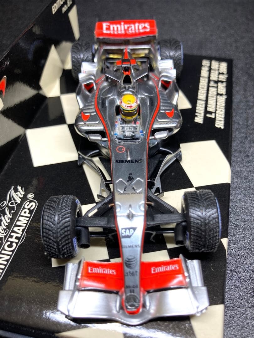 【貴重】1/43ミニチャンプス マクラーレンMP4-21 L.ハミルトン初テスト