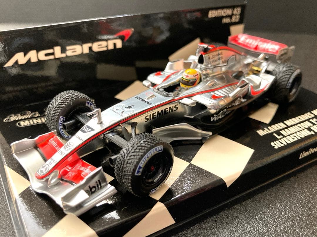 【貴重】1/43ミニチャンプス マクラーレンMP4-21 L.ハミルトン初テスト