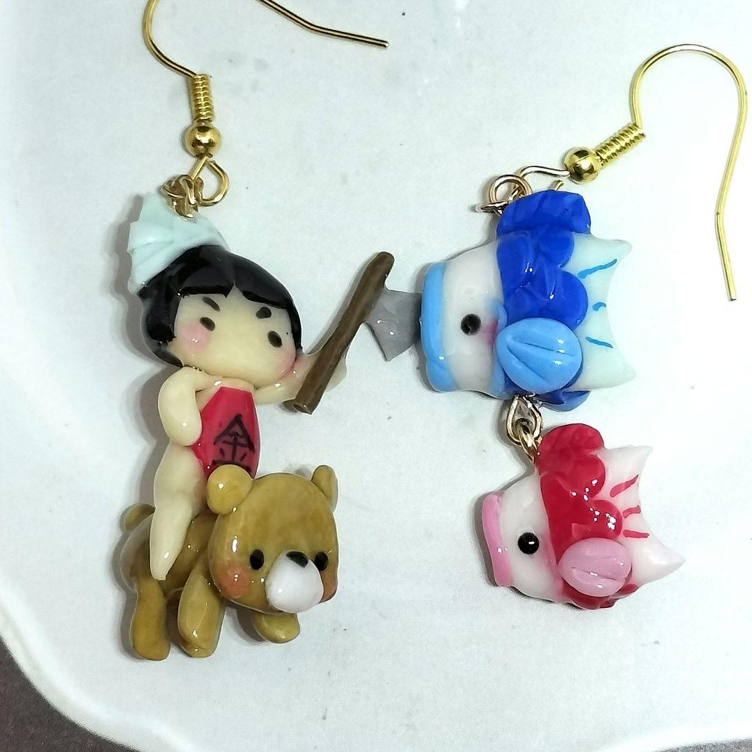 こどもの日　金太郎ピアス
