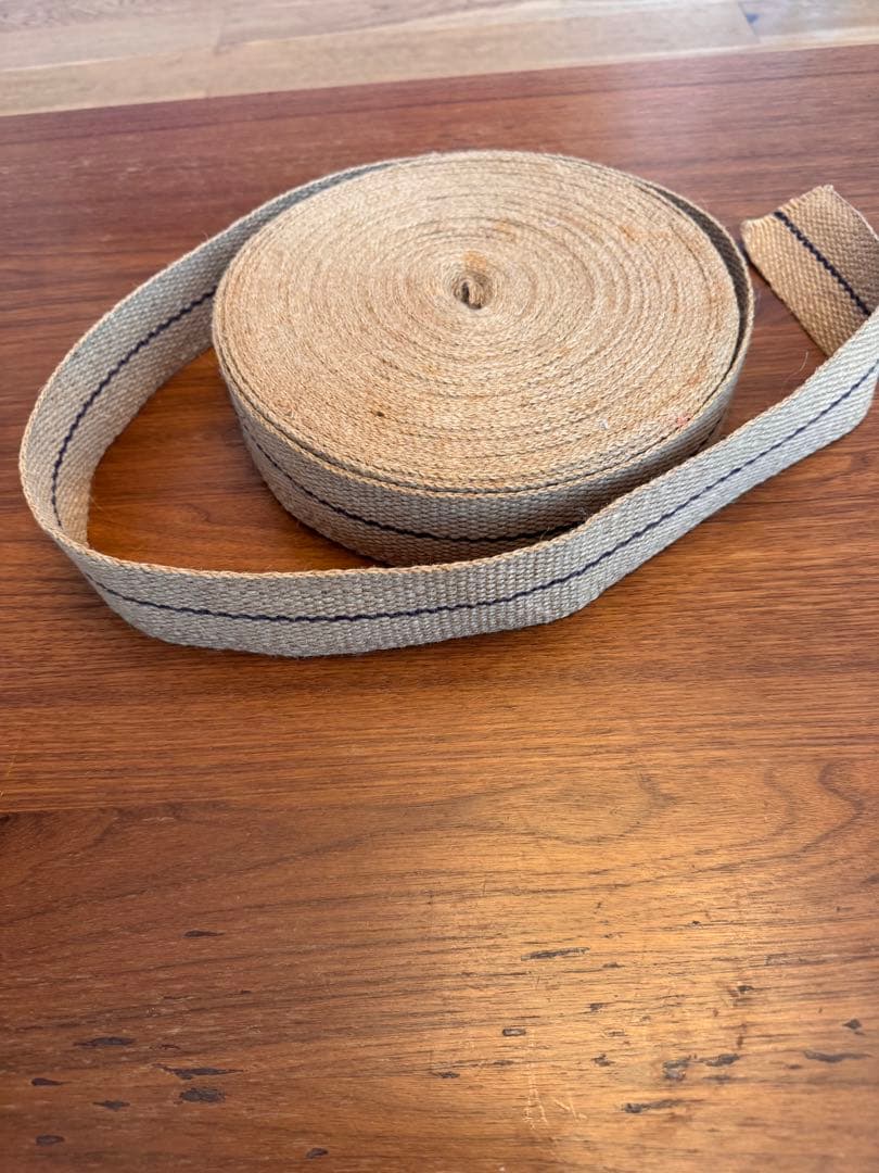 イギリス購入 ジュートテープ 30m幅5cm麻ベルトロール DIY ハンドメイド