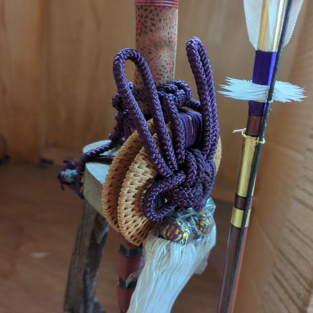 五月人形 木製 弓と刀