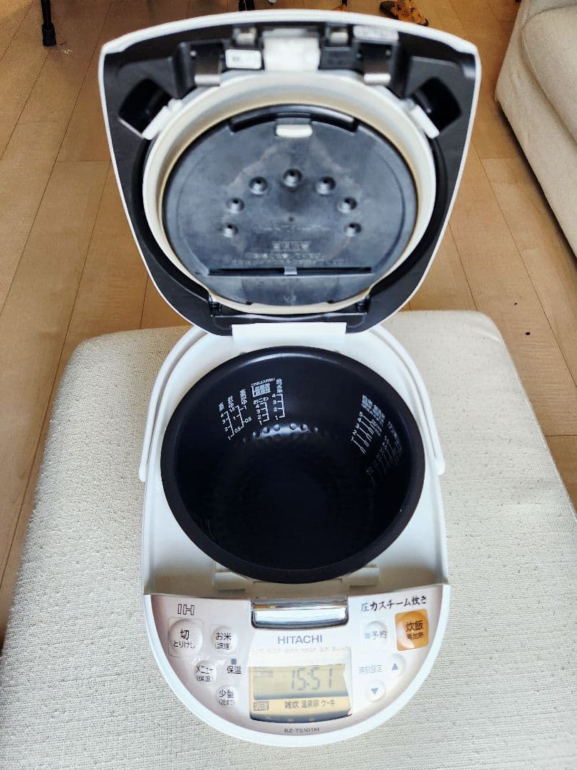HITACHI 圧力炊飯器 シルバー
