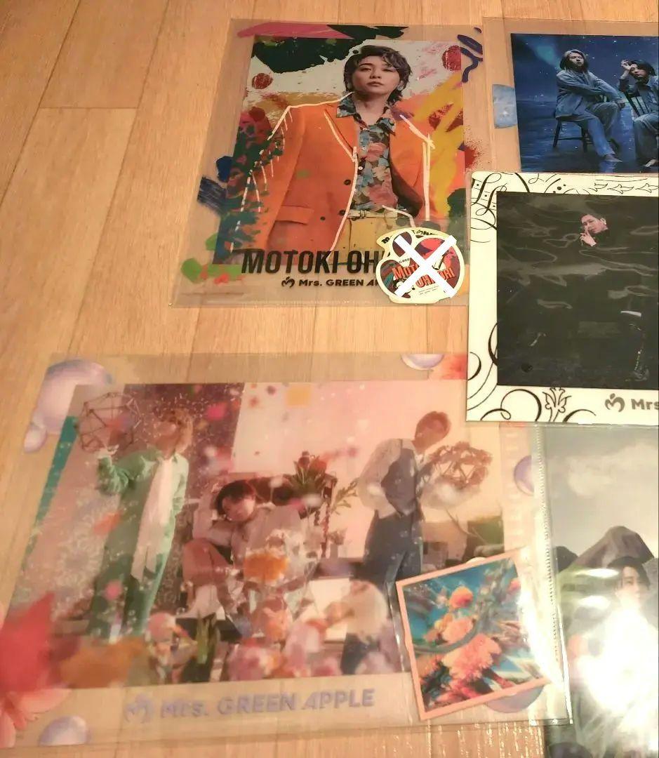 Mrs.GREEN APPLE ミセス1番くじクリアファイル+ステッカーセット
