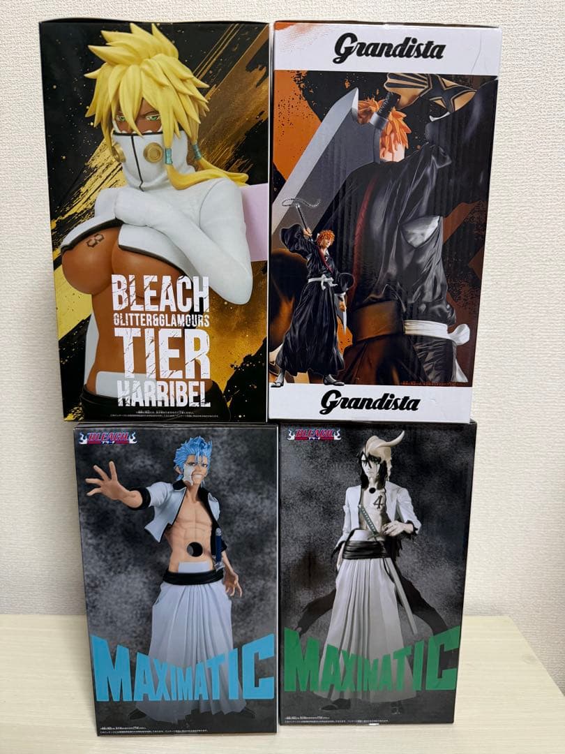 BLEACH 黒崎一護 グリムジョー ウルキオラ ハリベル フィギュア