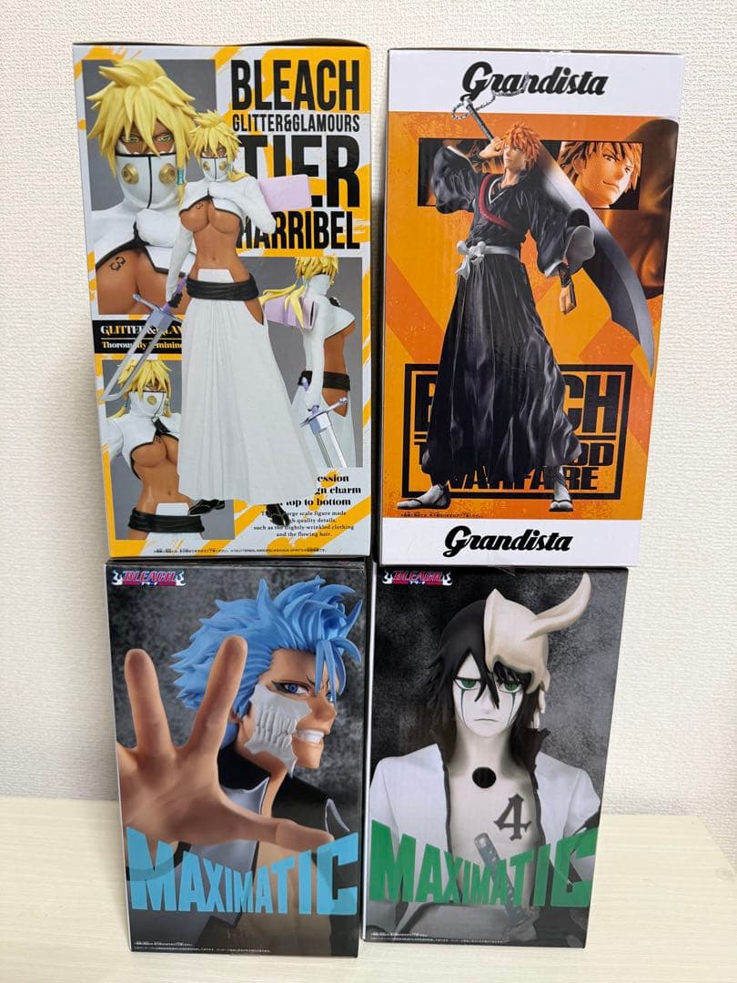BLEACH 黒崎一護 グリムジョー ウルキオラ ハリベル フィギュア