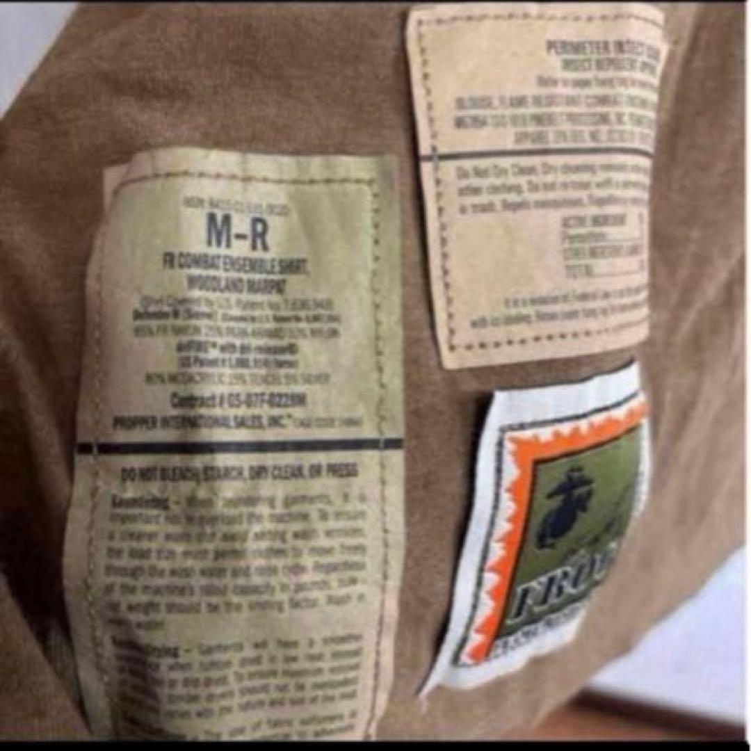 美品　米軍　実物　FR COMBAT SHIRT WOODLAND サイズM−R