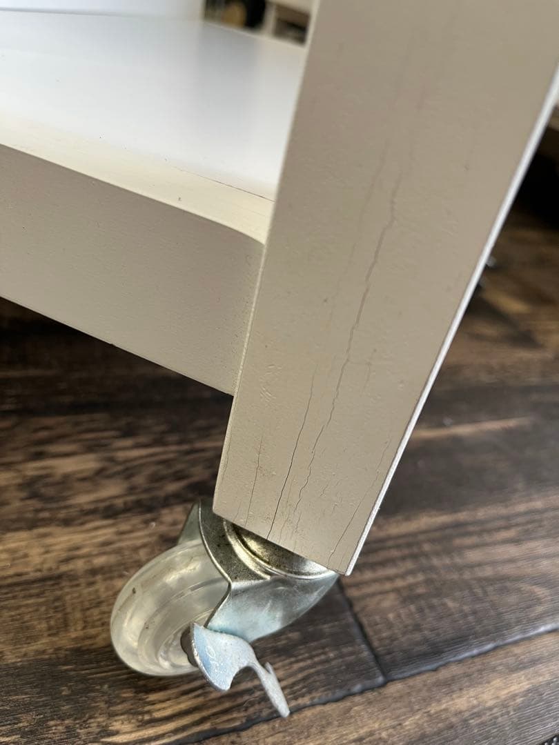 キャスター付き キッチンアイランドカートトロリーカート 木製テーブル 収納家具