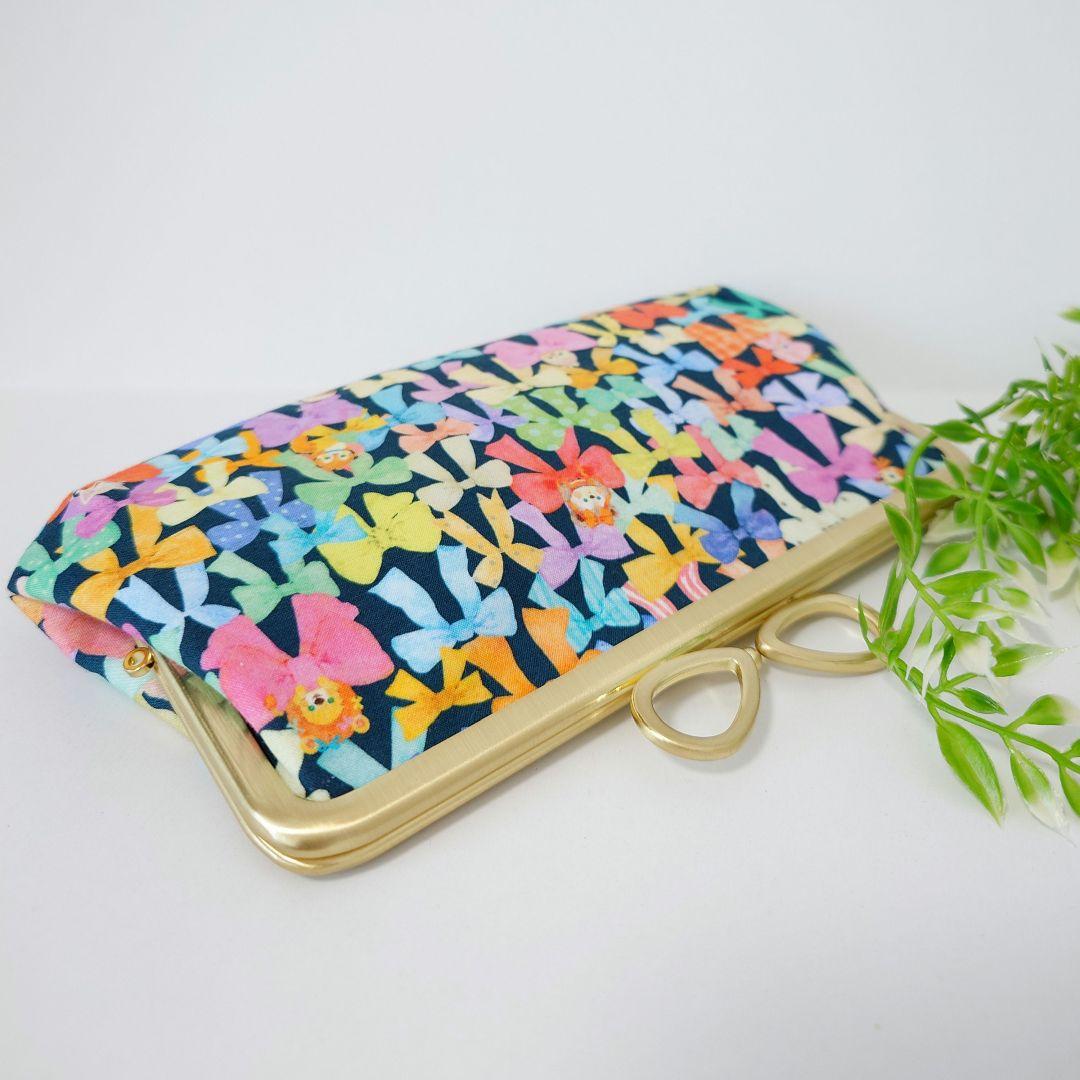 うさこ〜 ハンドメイド 親子がま口長財布・がま口手帳✿リボンコレクター