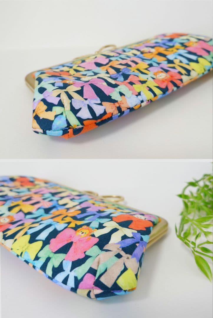 うさこ〜 ハンドメイド 親子がま口長財布・がま口手帳✿リボンコレクター