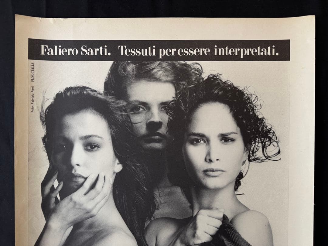 【当時物】1980s Faliero Sarti大判両面印刷（50×70cm）