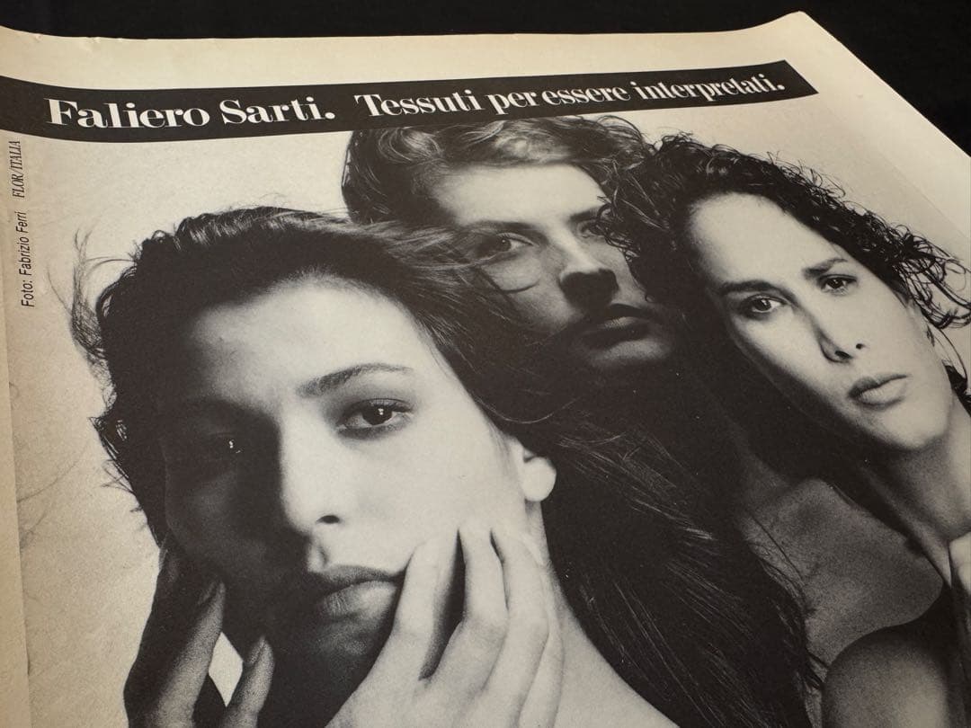 【当時物】1980s Faliero Sarti大判両面印刷（50×70cm）
