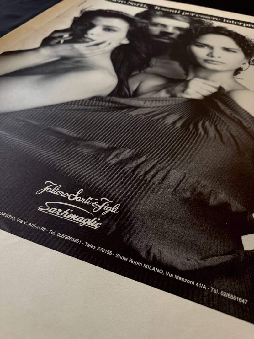 【当時物】1980s Faliero Sarti大判両面印刷（50×70cm）