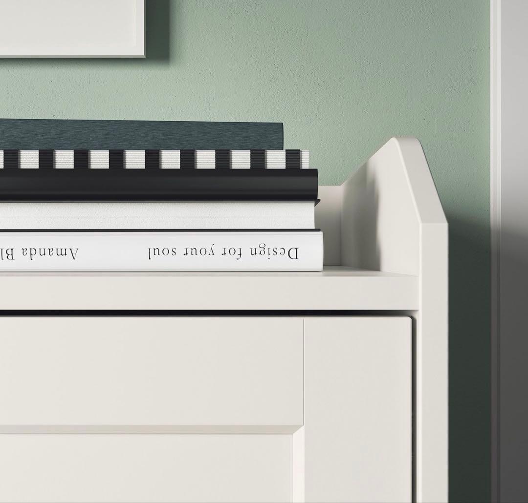 【IKEA】HAUGA ハウガ サイドボード ホワイト 140x84 cm
