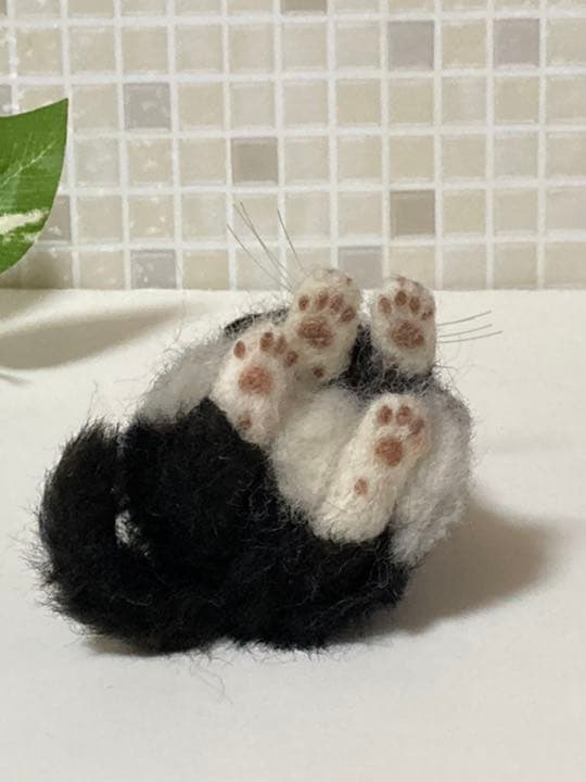 ハチワレ 子猫ちゃん sサイズ グラスアイ