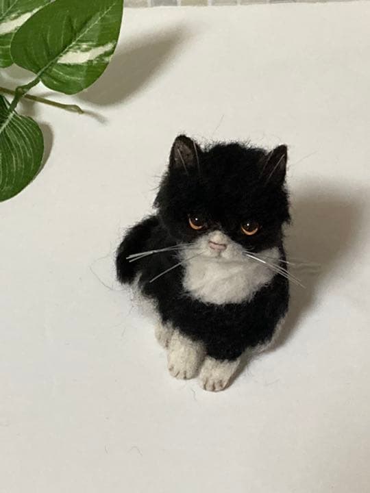 ハチワレ 子猫ちゃん sサイズ グラスアイ