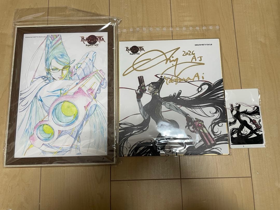 BAYONETTA ベヨネッタ　横山愛先生　直筆サイン色紙　まとめ売り