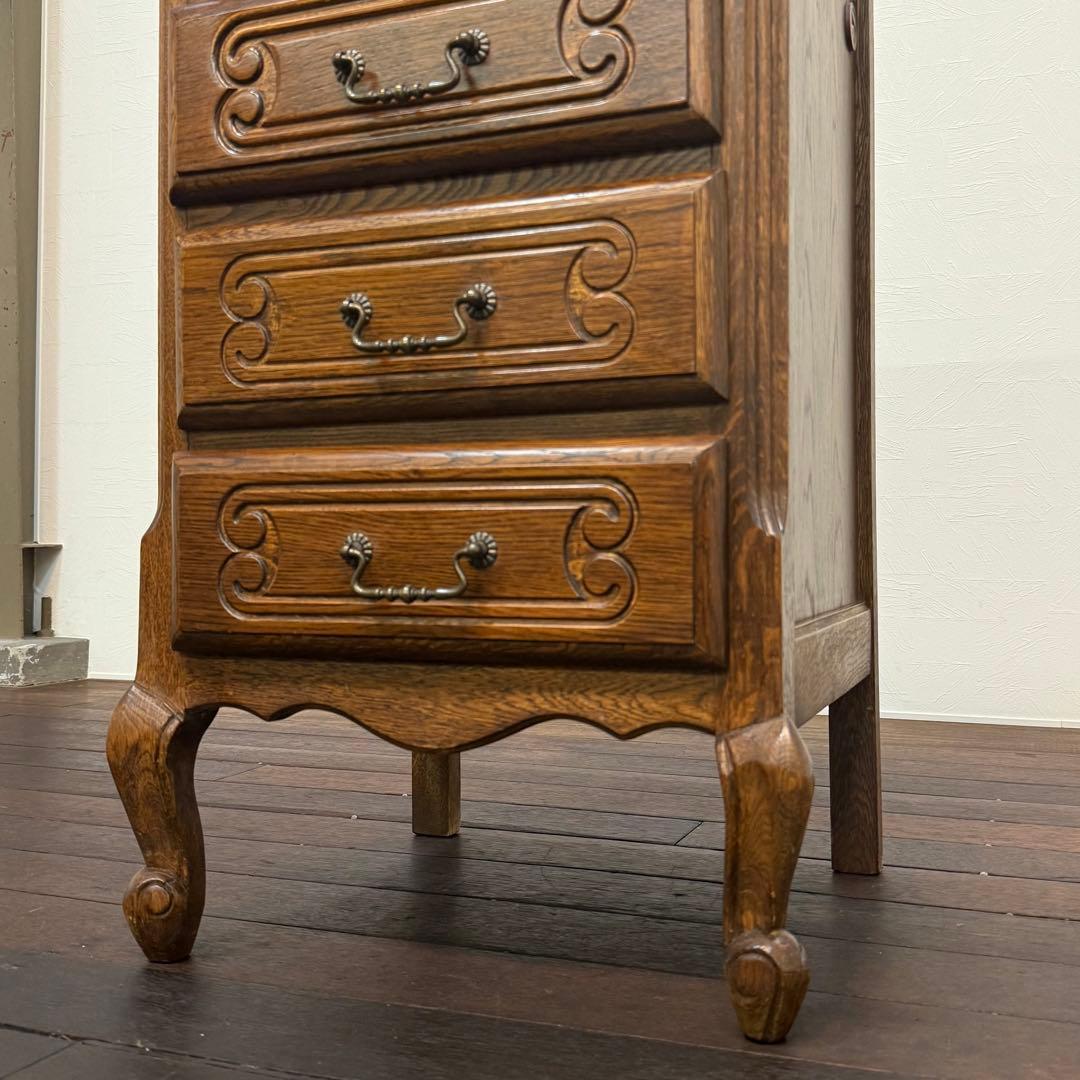 H19K47 ルーマニア製 電話台 猫脚