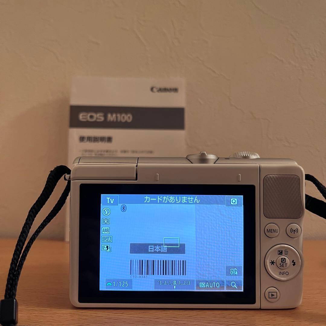 【美品】Canon EOS M100 ミラーレス一眼カメラ ダブルレンズキット