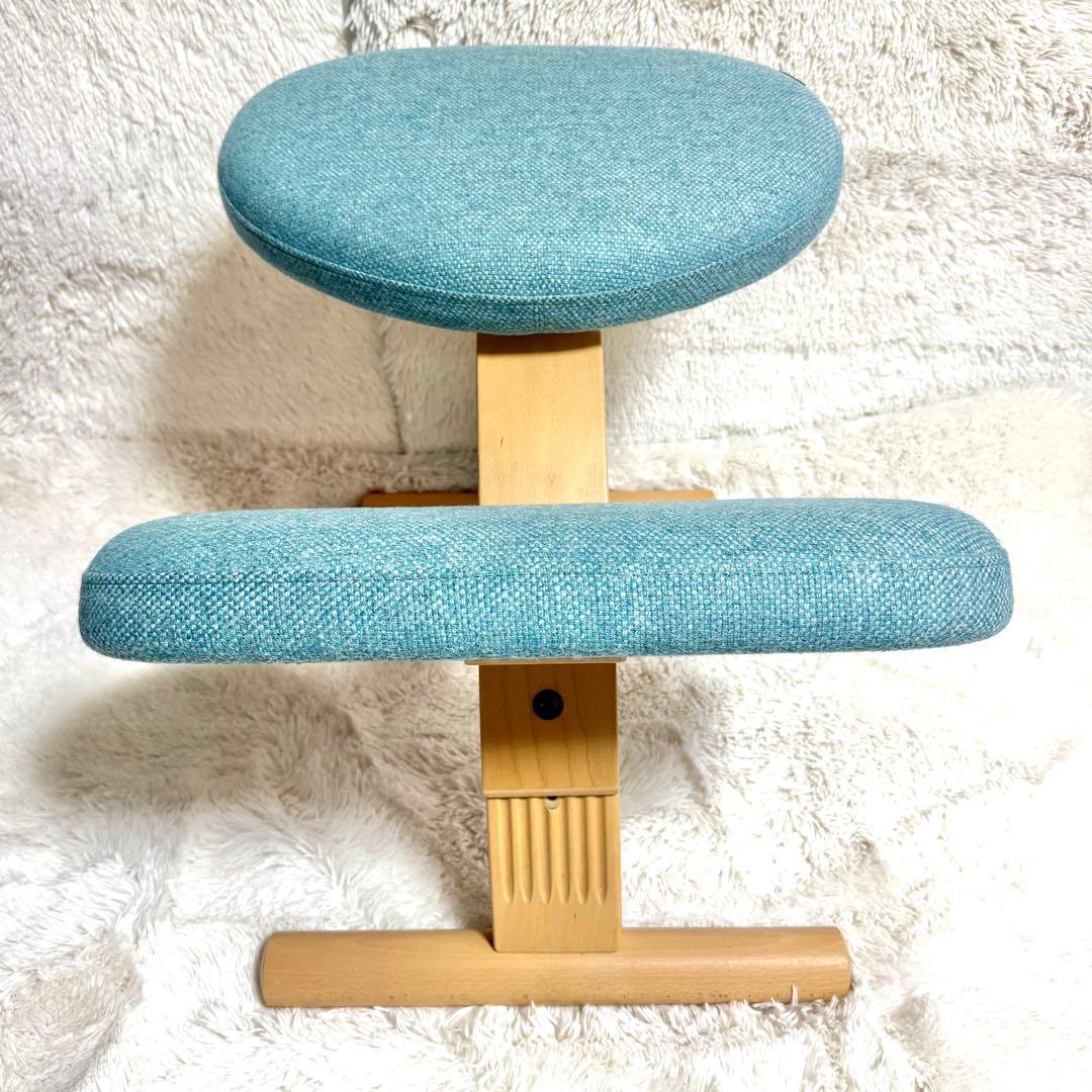 【美品】バランスチェア イージー balans Easy ネイビー　リボ