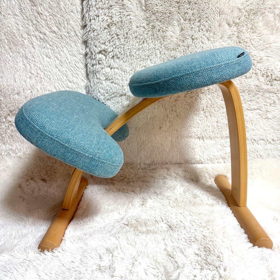 【美品】バランスチェア イージー balans Easy ネイビー　リボ