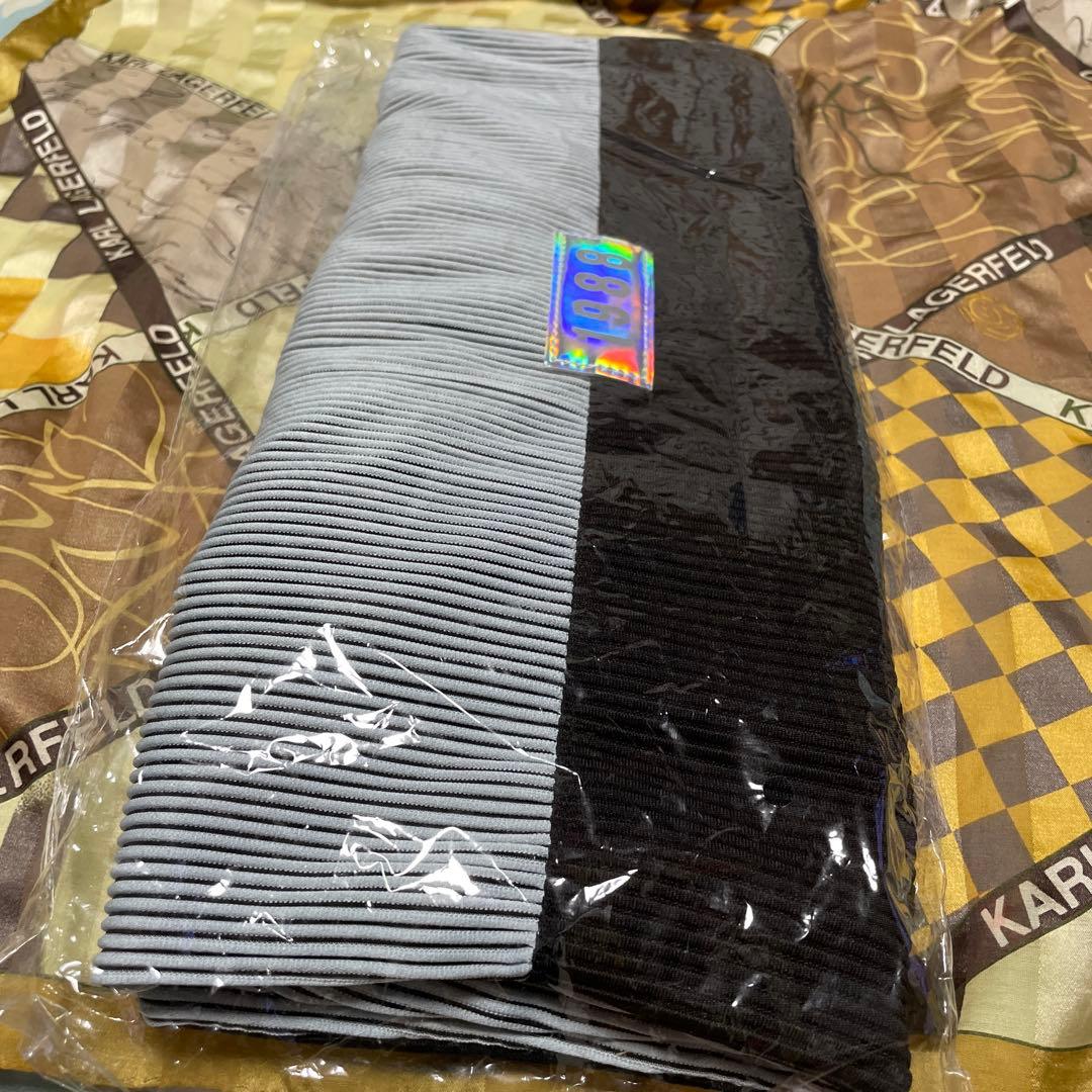 未開封 男闘呼組 ニット風1988ショルダートートバッグ（灰色/黒色）