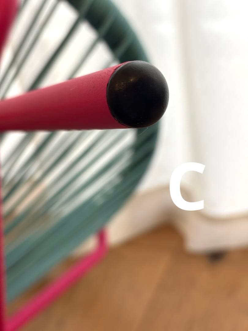 【美品】Francfranc フランフラン　ロータスチェア　ターコイズ×ピンク