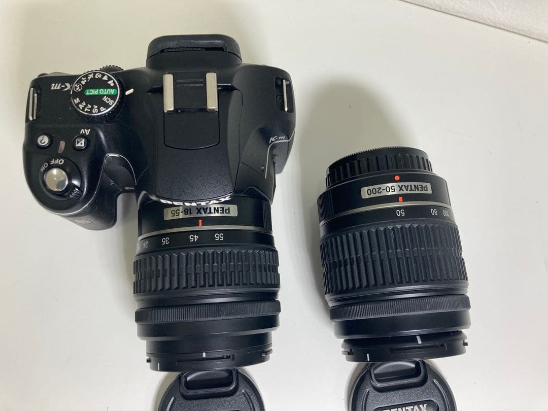 PENTAX K-m SR 単三電池仕様 デジタル一眼レフ + 2レンズセット