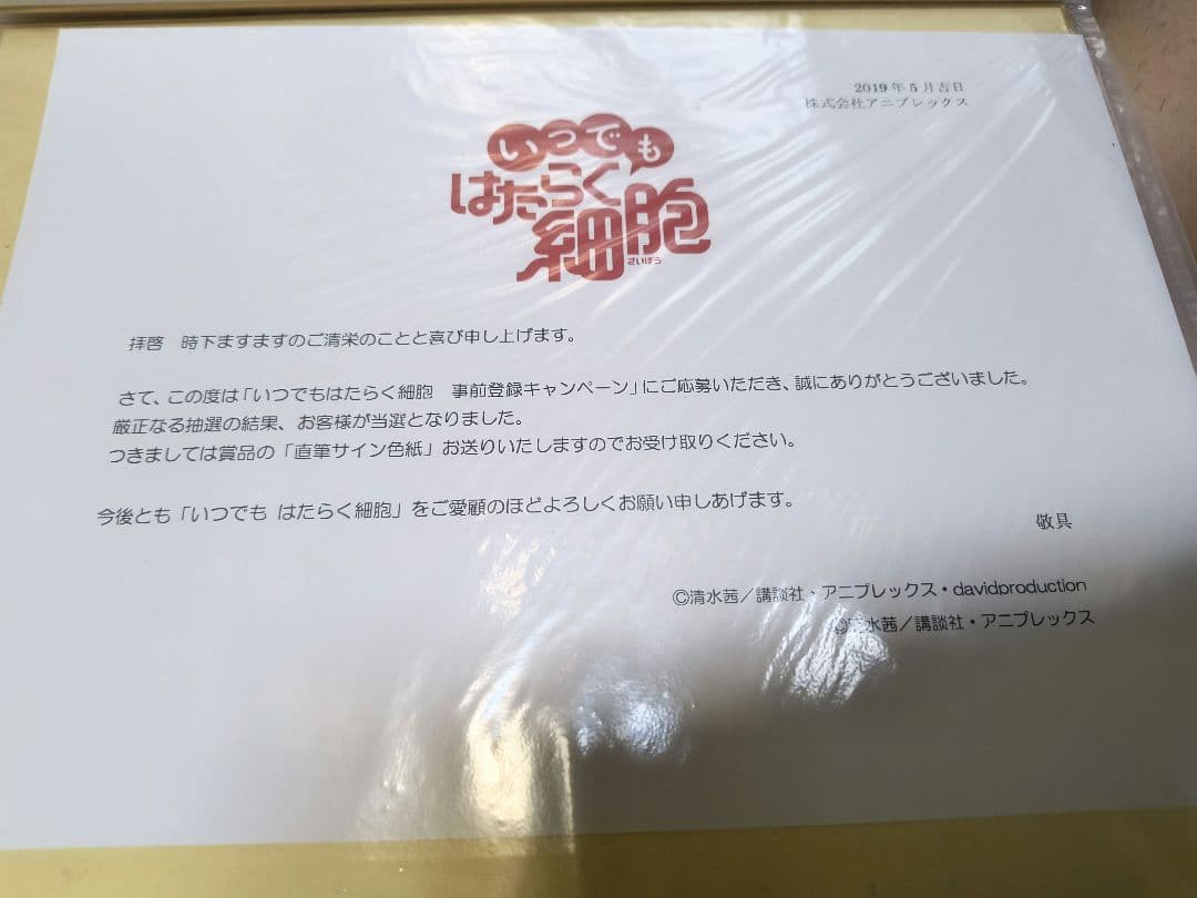 鳥海浩輔 サイン色紙 2018年の企画品