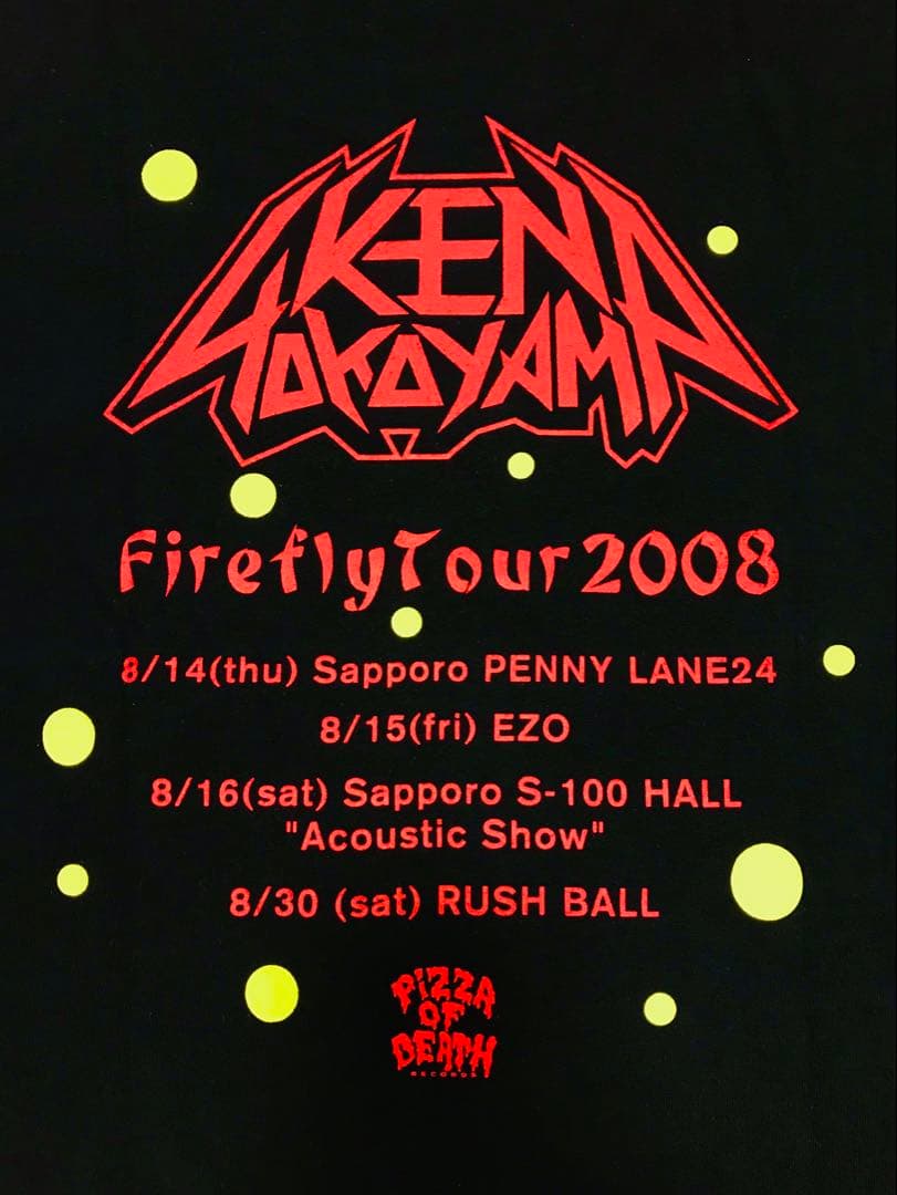 新品 KEN YOKOYAMA 横山 健『Firefly Tour』TシャツM