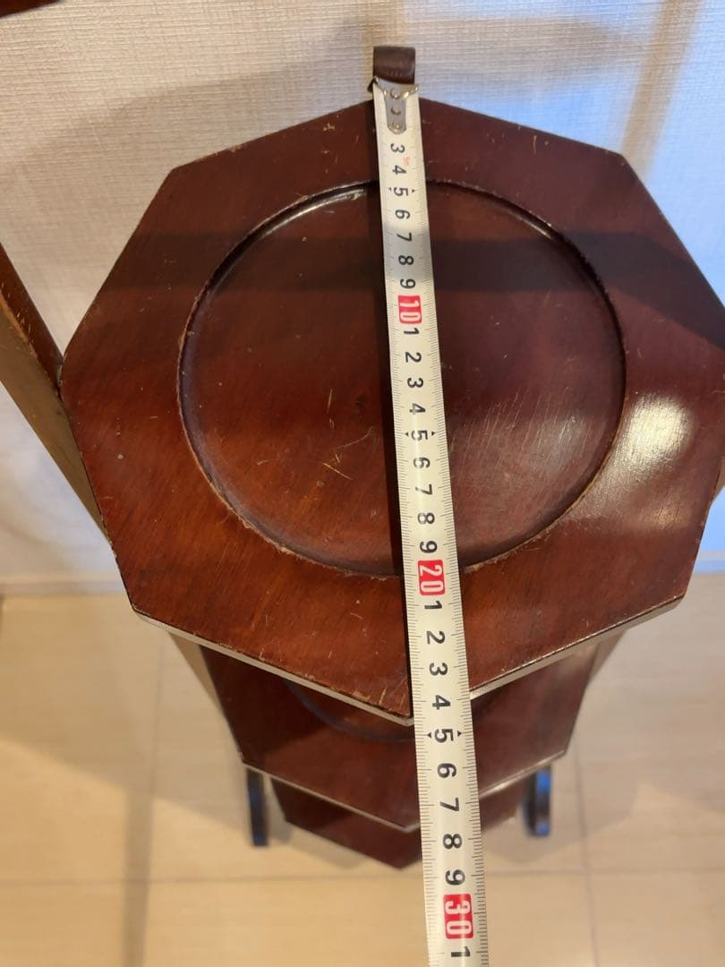 イギリス アンティーク 木製3段スタンド