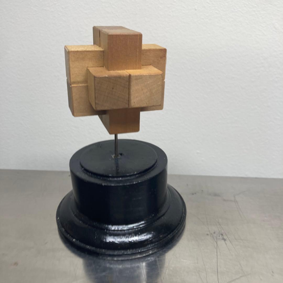 組み木オブジェ　ビンテージ　柳宗理アンティーク　理科