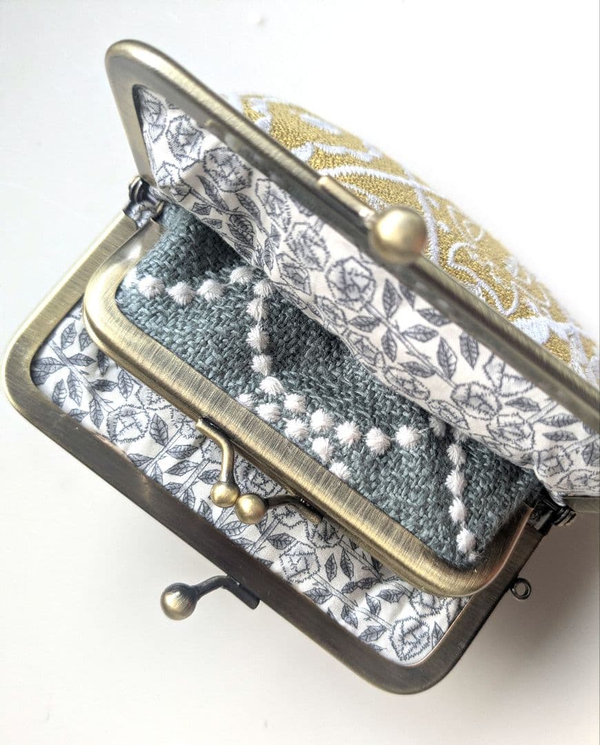 ミナペルホネン symphony がま口財布 CLASKA